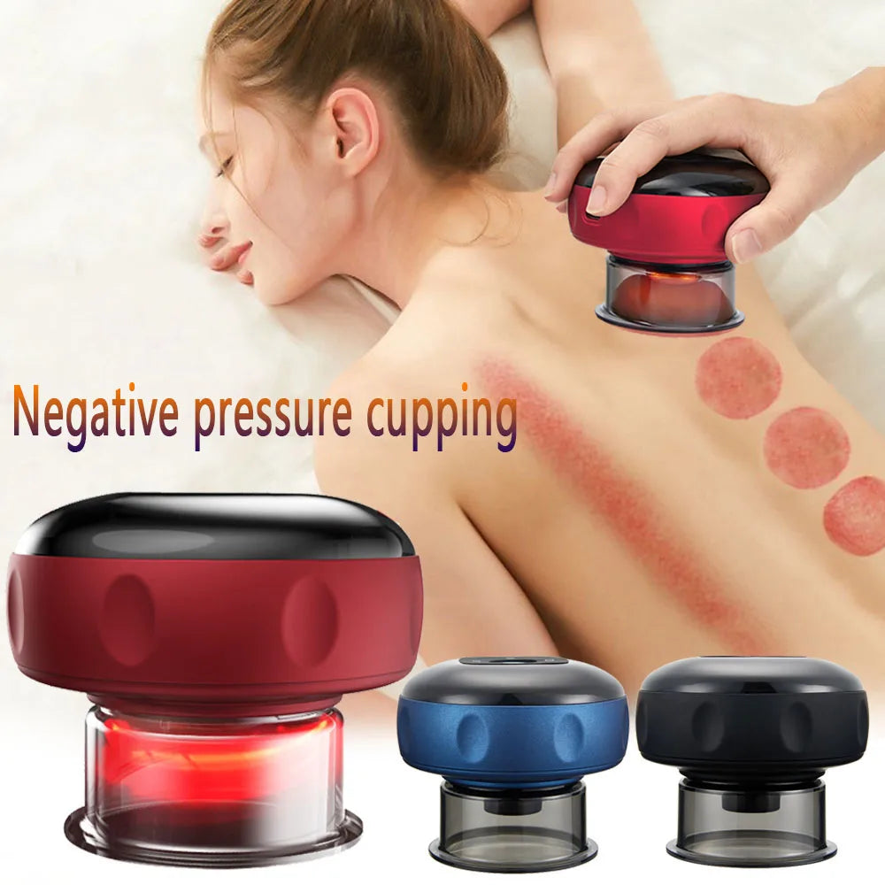Electric Vacuum Cupping Massage Body Cups Anti-Cellulite Therapy Massager For Body Electric Guasha Scraping Fat Burning Slimming S14a28a82d80d4961ba182e9a4a153173Y Red, White and Blue Products Store